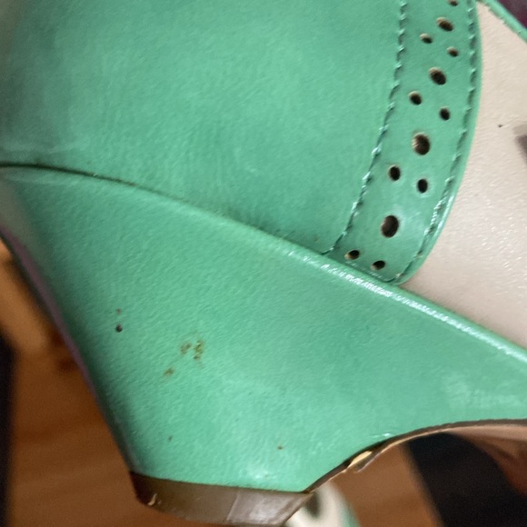 Turquoise bait footwear kitten heels - Picture 3 of 5
